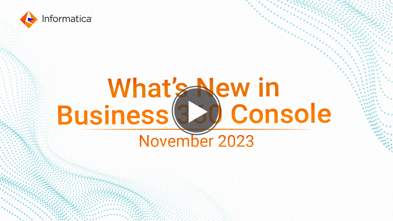 Business 360 Console What's New video for November 2023 release.