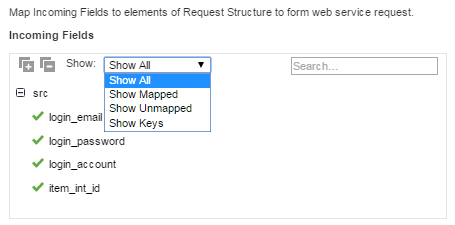 This image shows the web service transformations