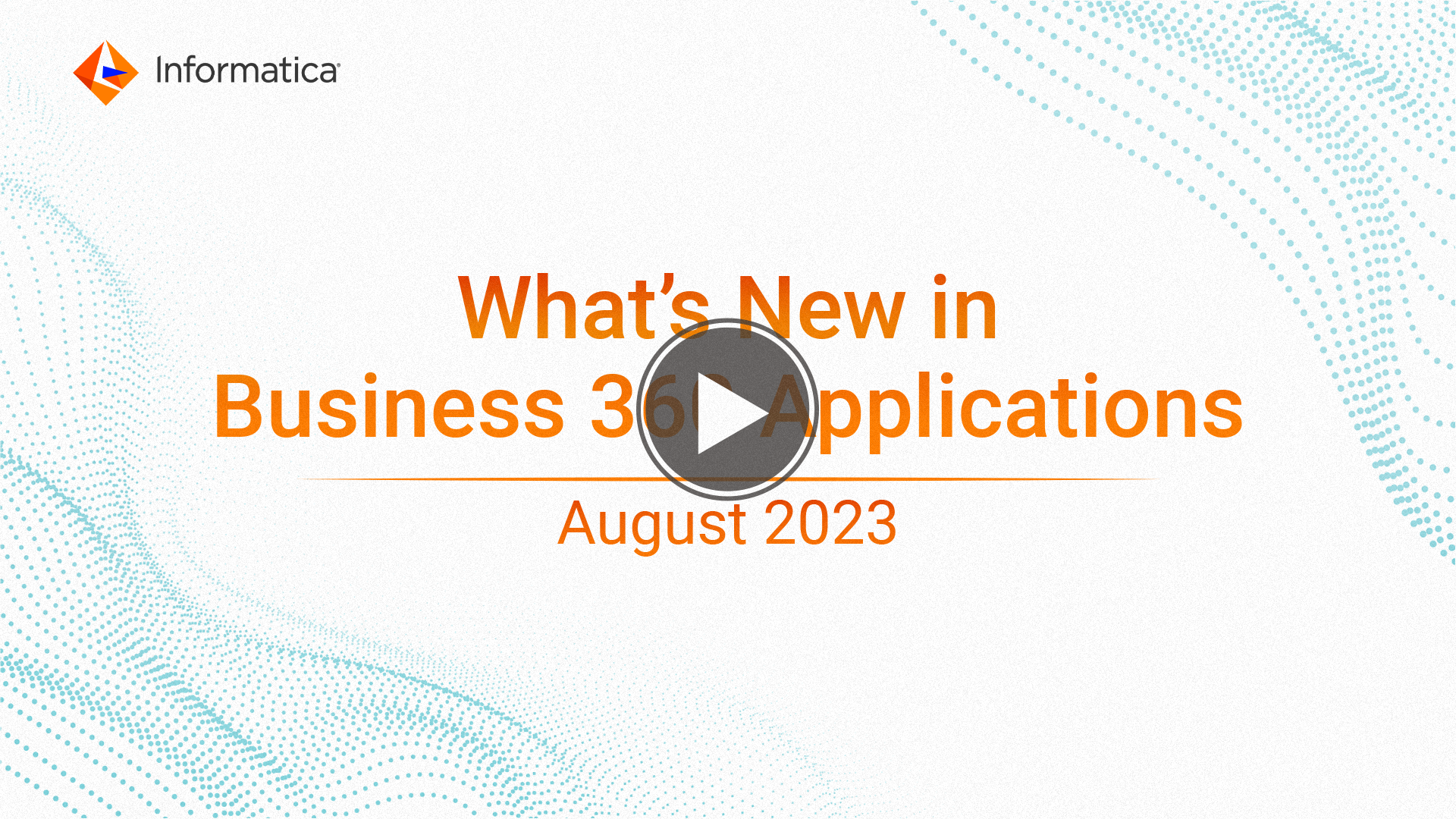 Business 360 Applications What's New video for August 2023 release.