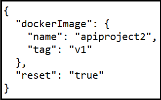 The example shows the codes used for invoking a POST call to build a managed API.