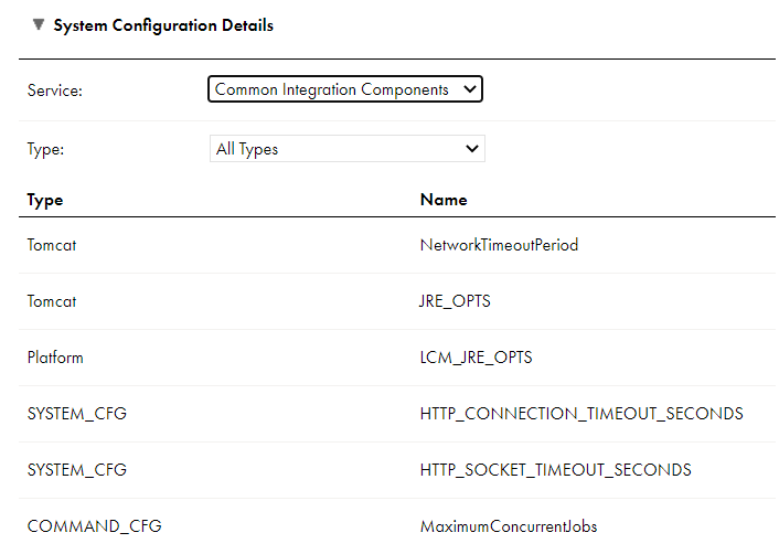 The image shows the Common Integration Components service properties. The image shows the Common Integration Components service properties.