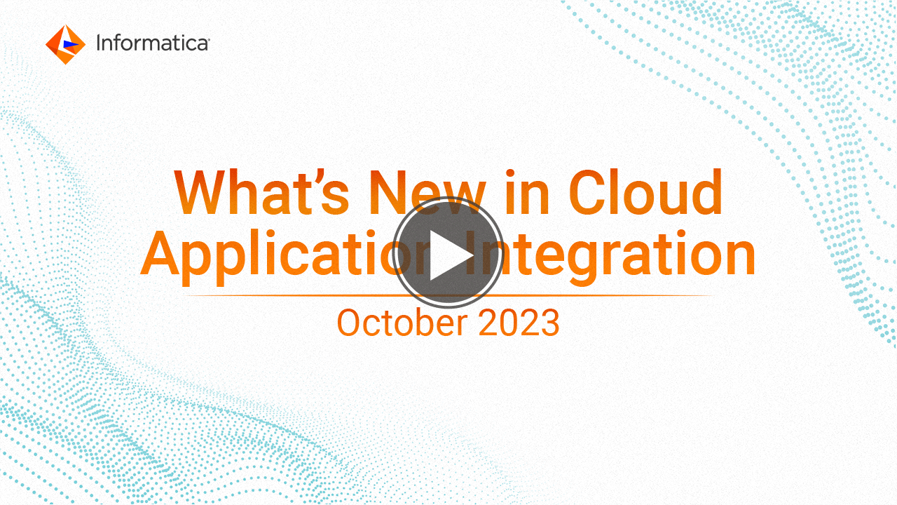 Application Integration What's New video for October 2023 release.
