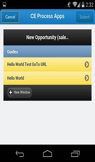 List of guides that can be accessed in a smart phone