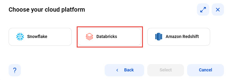 Select the cloud ecosystem where you want all the mapping logic to be processed.