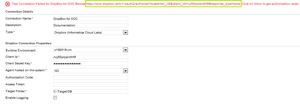 The URL link is highlighted in the image.