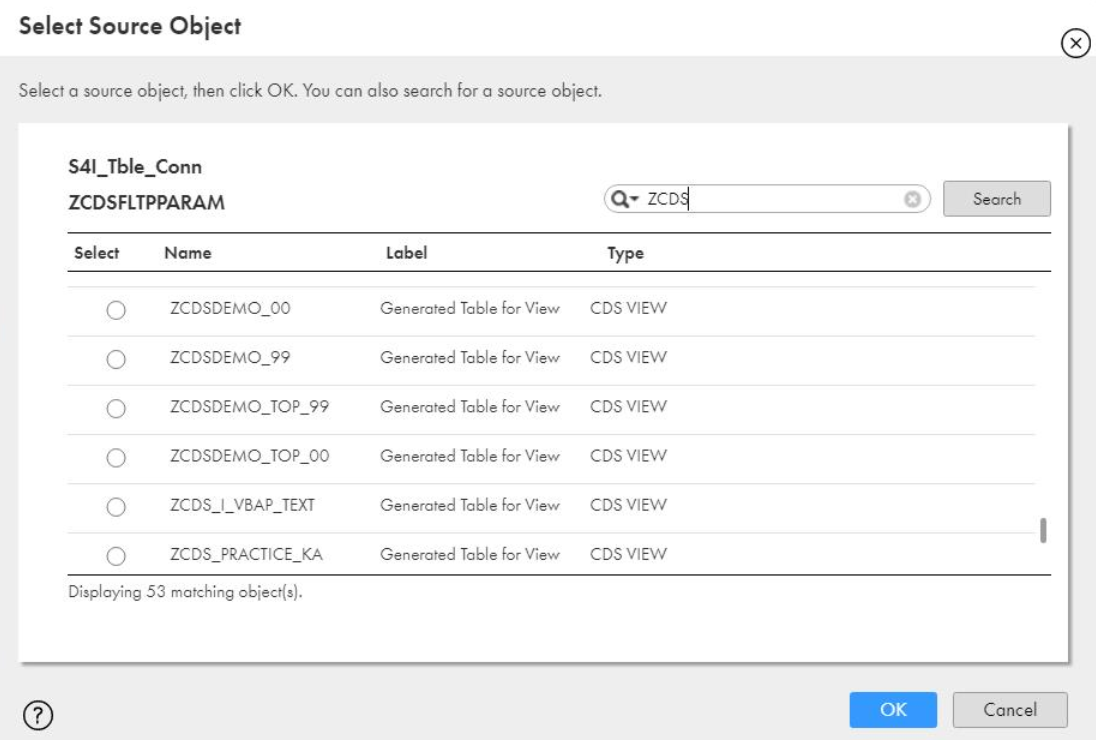 You can identify CDS views from the label and type.