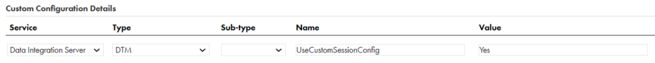 You can configure custom configuration details in the Secure Agent properties.