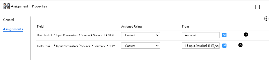 The image shows the source object SO2 overridden with the value of SO1.