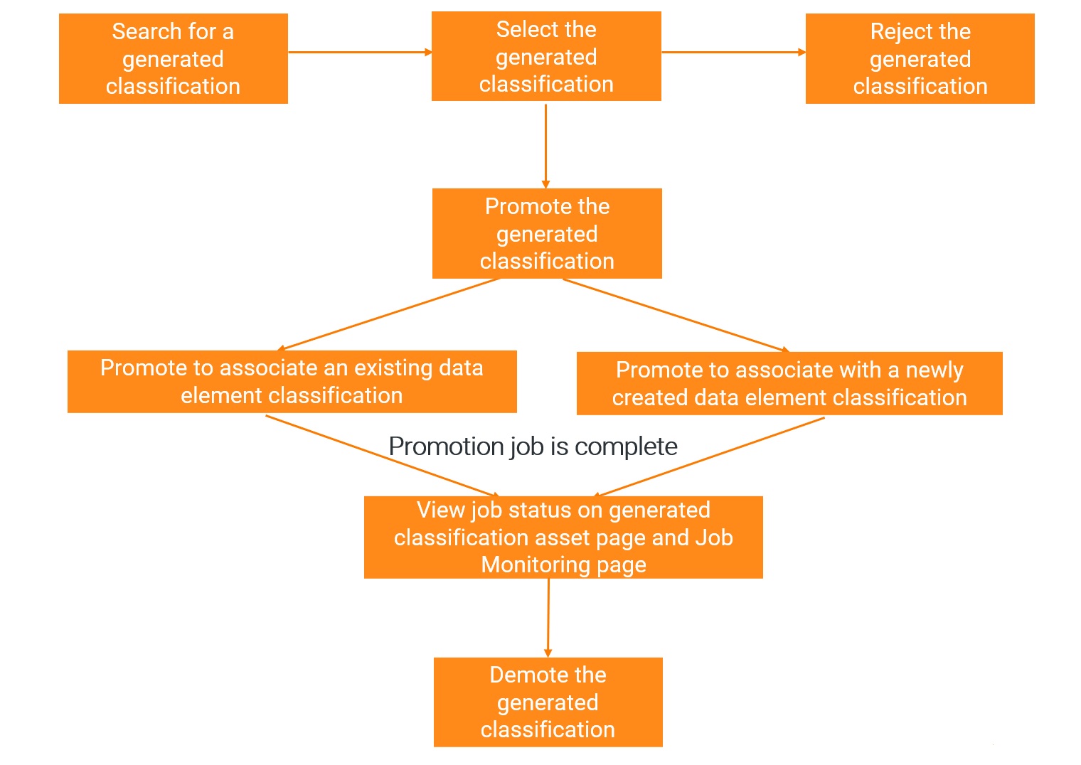 Image depicting the generated classification process workflow