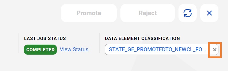 Image depicting demotion of a generated classification