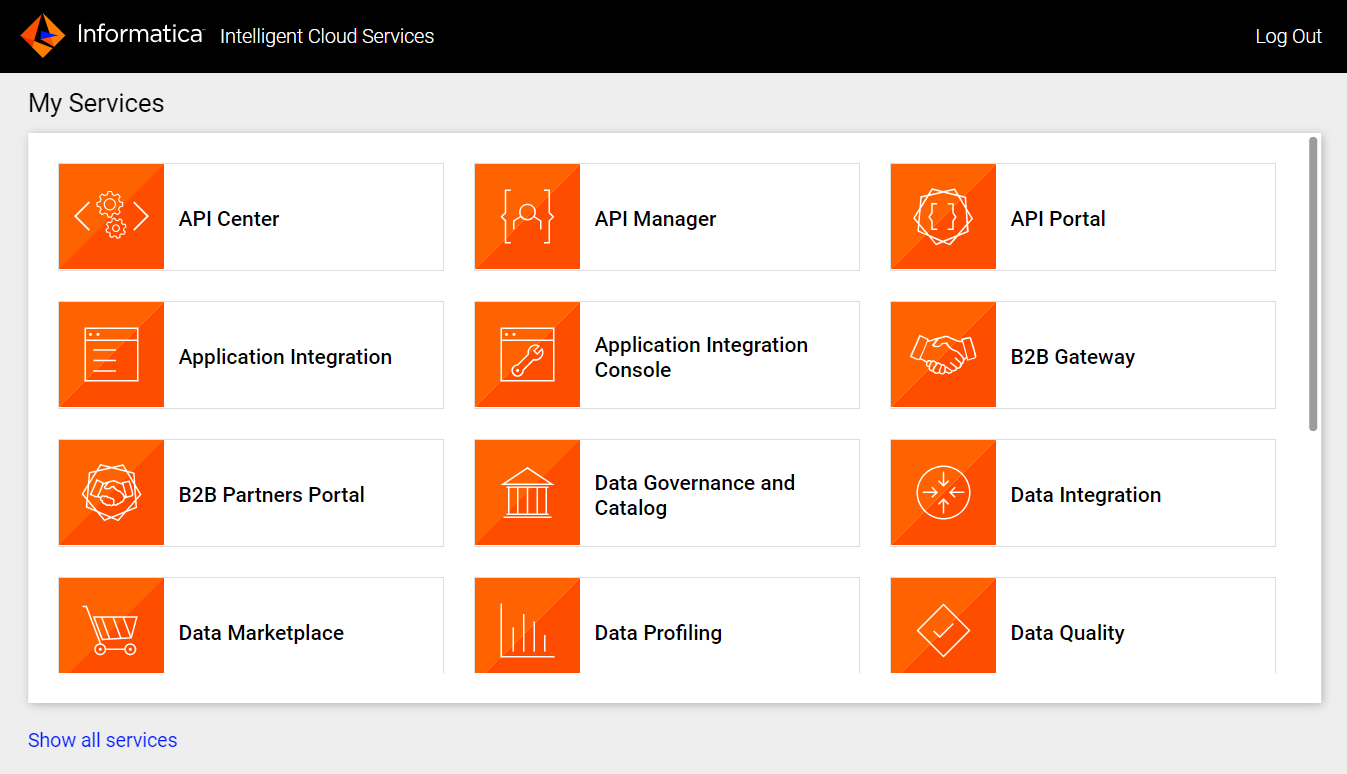 Image depicting the My Services window.