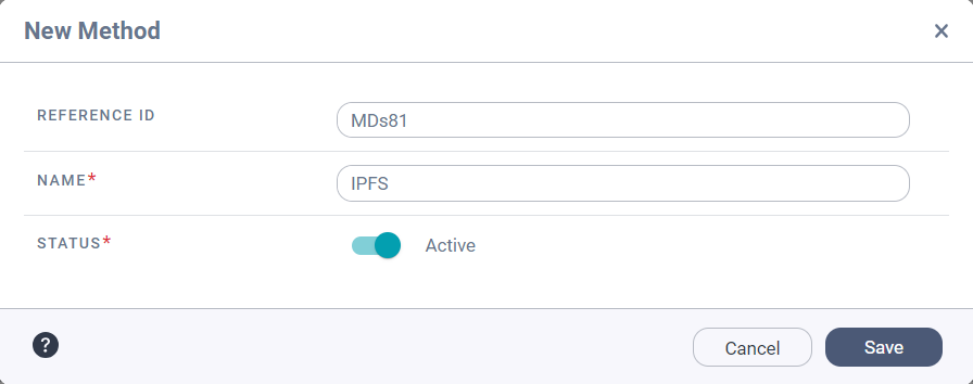 Image depicting the New Method dialog box.