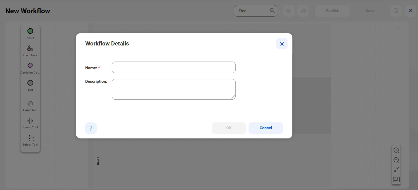 The image shows the Workflow Details dialog box.
