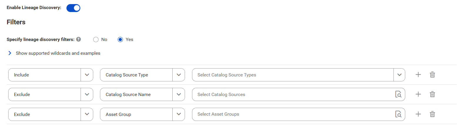 The filter options include multiple filter conditions that you can choose.