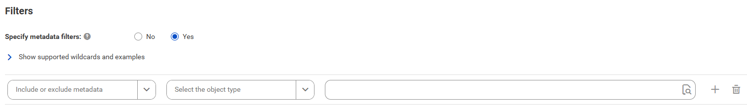The image shows the filter conditions with the Search button.