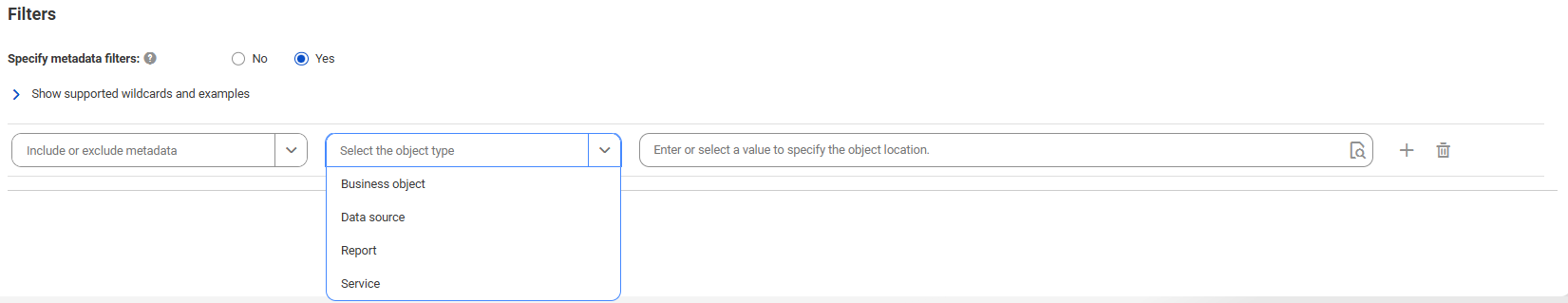 The image shows the filter conditions with the Search button.
