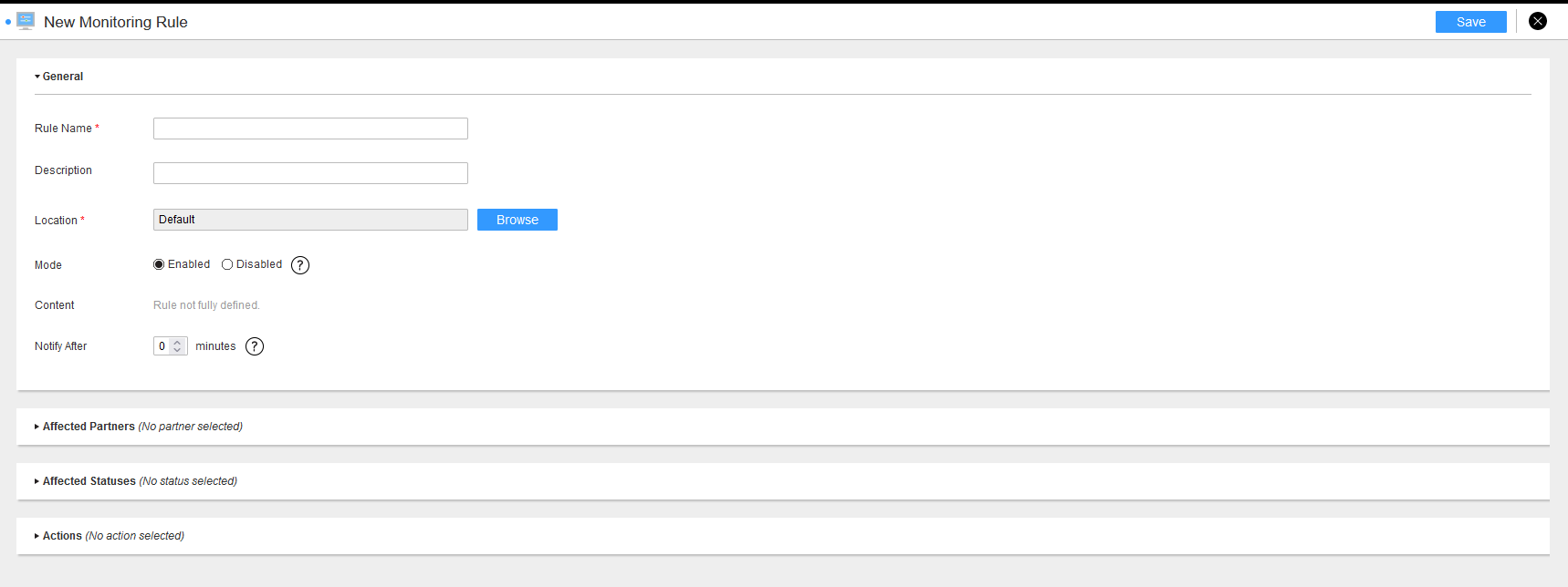 This is a sample monitoring rule page.