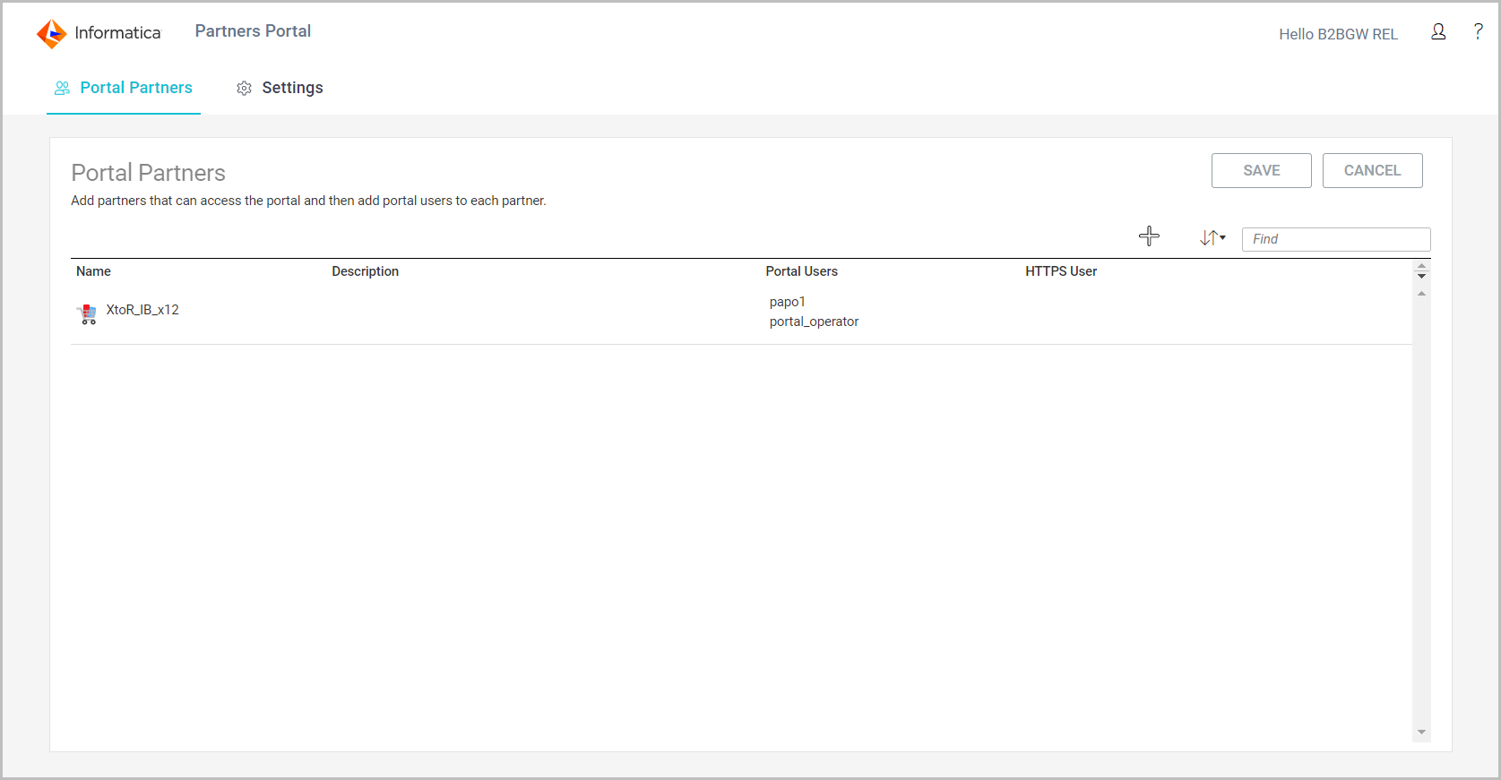 The Portal Partners tab shows one partner with two portal users who can access the portal.