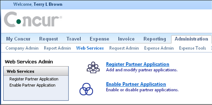 The image displays the Web Services page.