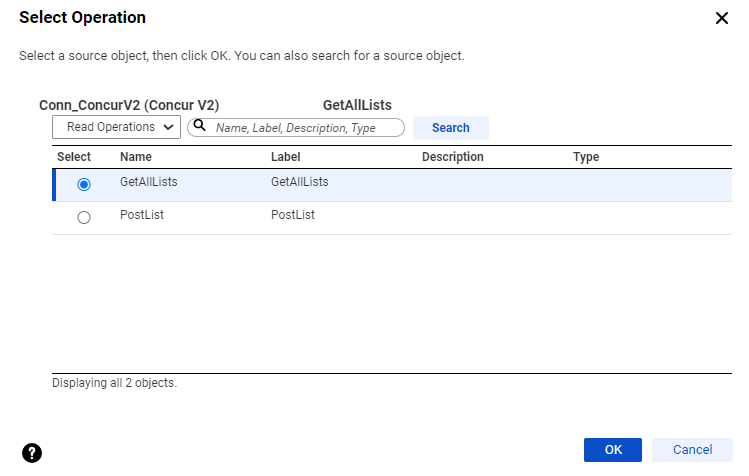 The image displays the GetAllLists operations.