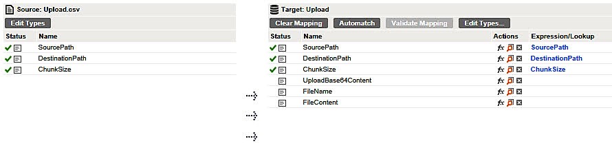 In the field map the source and target fields.Target