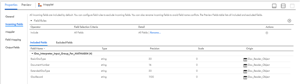 A list of the incoming single IDoc Reader objects.