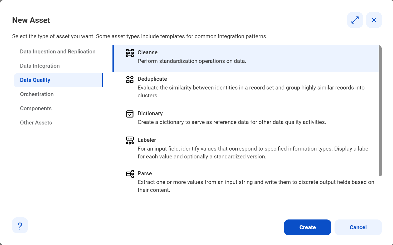The dialog box includes columns for the field names and their corresponding threshold values. You can specify a percentage threshold value for each field.