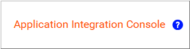 Get help for Application Integration Console.