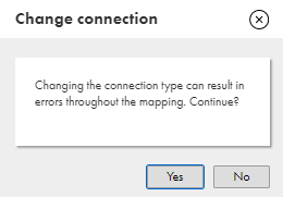 This dialog box allows you to confirm to switch the connection.