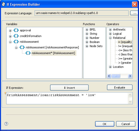 If Expression Builder dialog