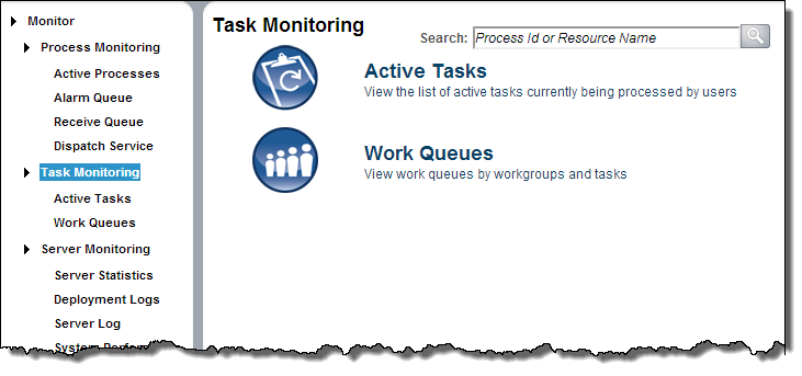 Task Monitoring Page