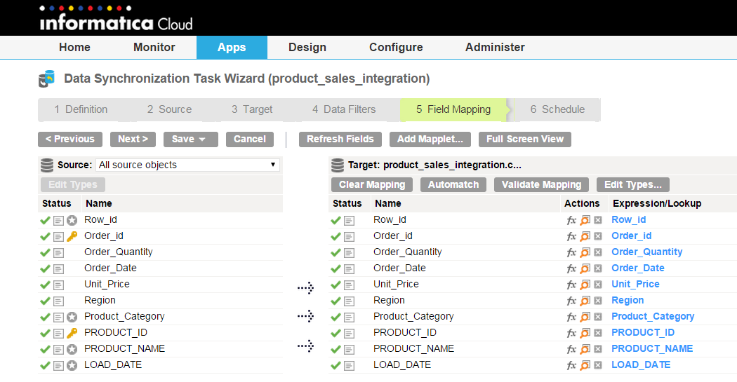 You can use multiple objects in a MySQL source and an Amazon S3 target obect to archive legacy sales data.