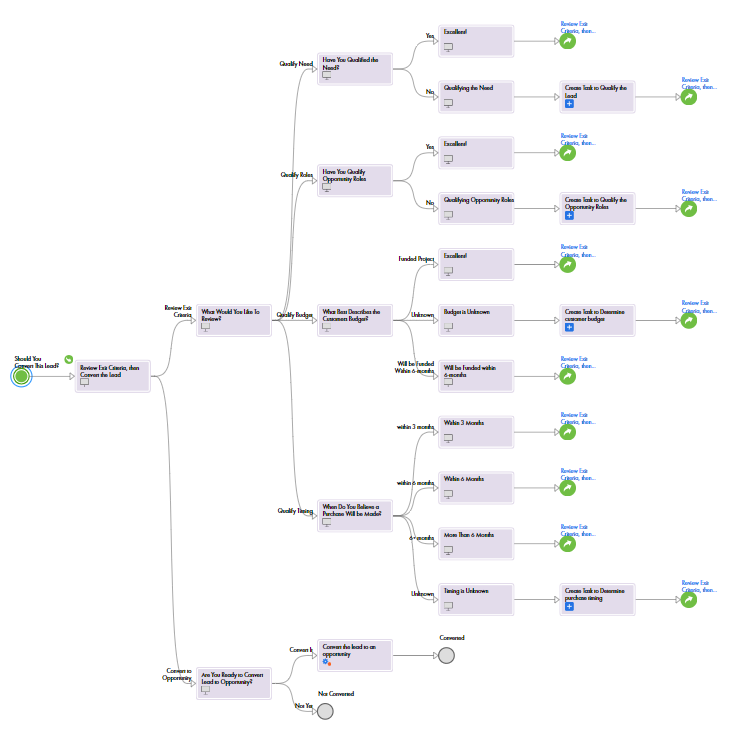 The image shows a canvas view of the Convert Lead guide.