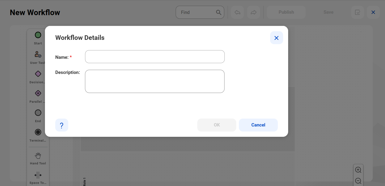 The Workflow Details dialog box.